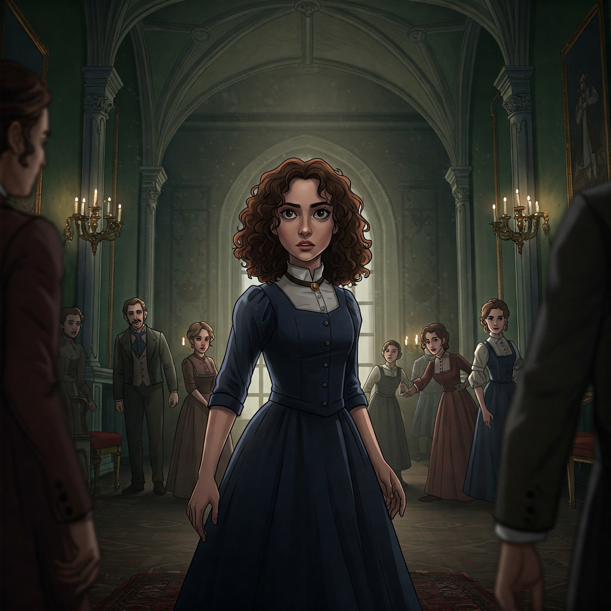 Concept illustration of a murder mystery game