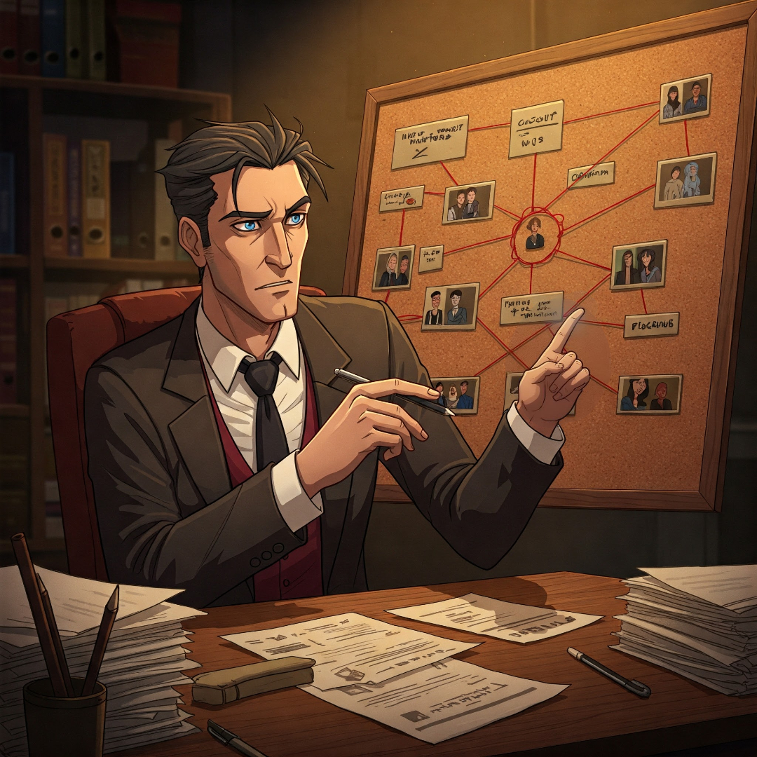 Illustration of creating a mystery game